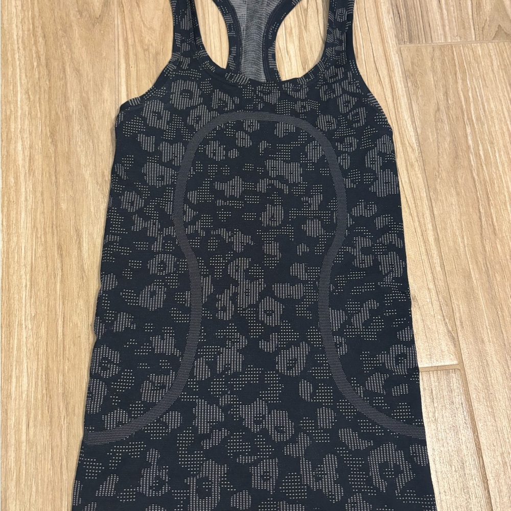 lululemon athletica Black and Gray Tank Top